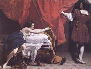 Joseph and Potiphar's Wife (mk25) Orazio Gentileschi